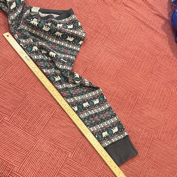 Women's XXL top / XL bottom festive Pajama Set Polar Bear Christmas tree print - Picture 14 of 16